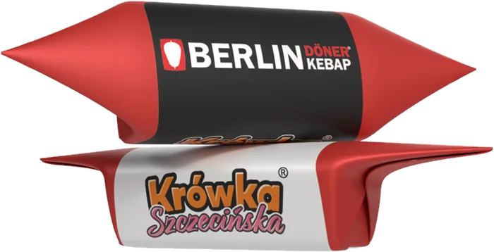 Krówka z logo firmy Berlin Döner Kebap
