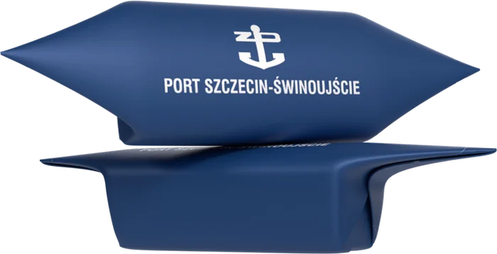 Krówka z logo firmy Port Szczecin-Świnoujście